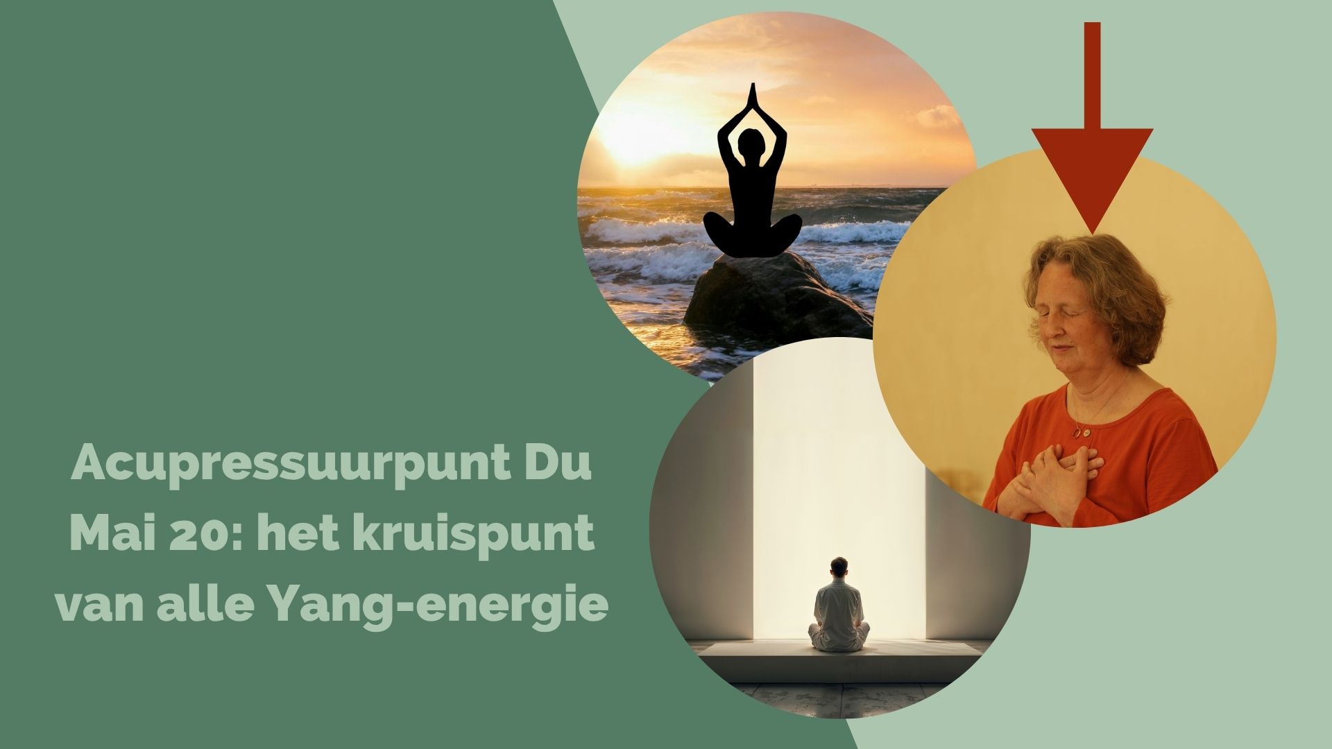 Acupressuurpunt Du Mai 20: het kruispunt van alle Yang-energie